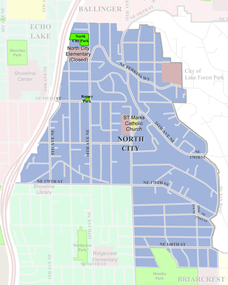North City boundary map