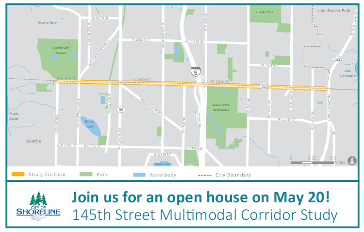 145th St Corridor Study map