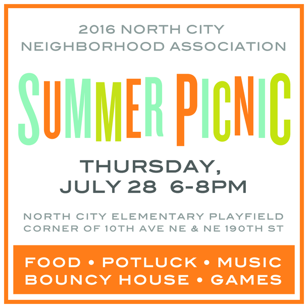 North City Neighborhood Summer Picnic Poster