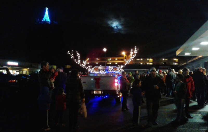 Folks at the North City Tree Lighting