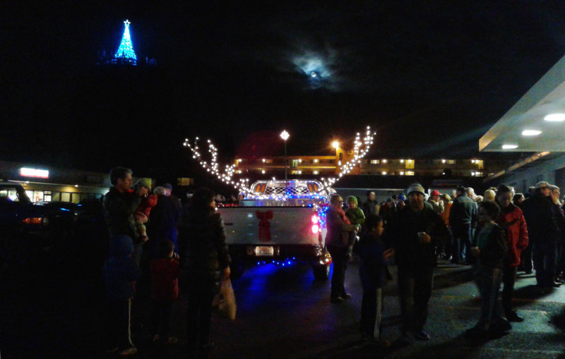 Folks at the North City Tree Lighting