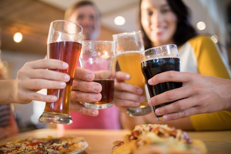 Photo of neighbors enjoying some beer