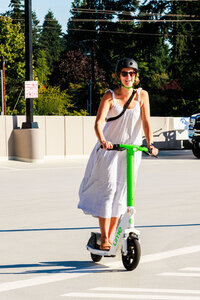 Photo: Riding a Lime scooter is fun!