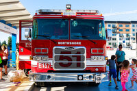 Photo: Shoreline Fire Department brought Engine 157 for a "touch-a-truck" experience.