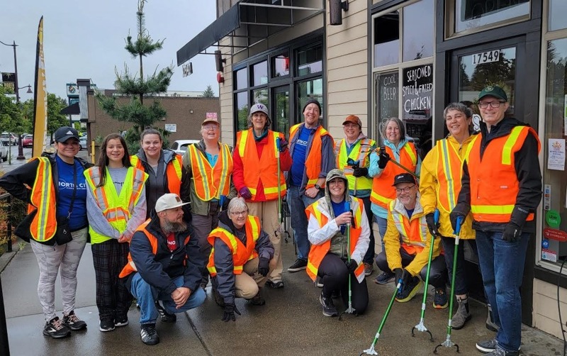Group photo from last years' clean-up event